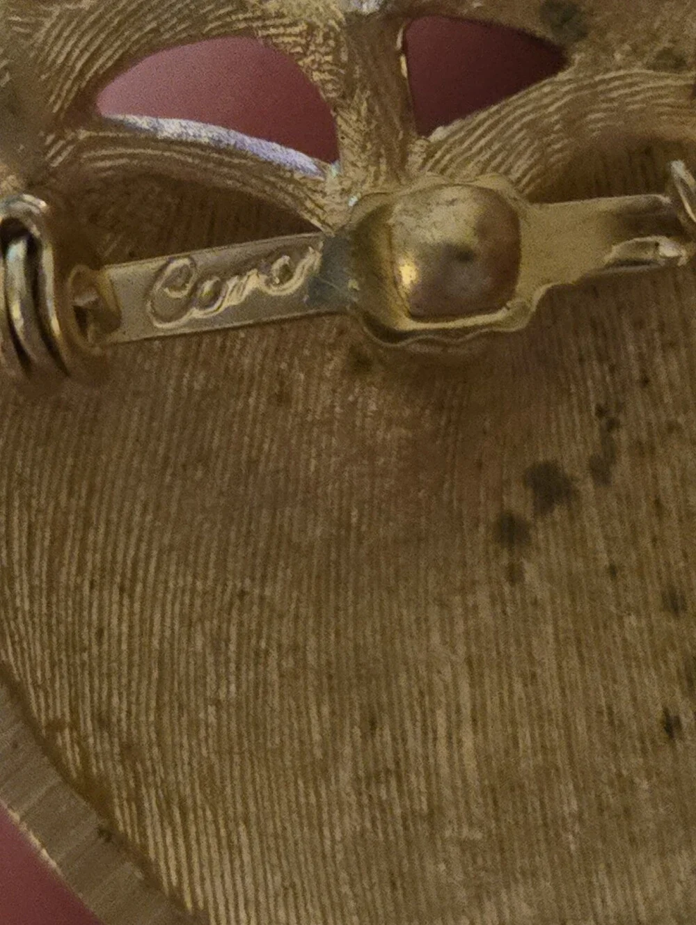 Coro Gold Apple Brooch